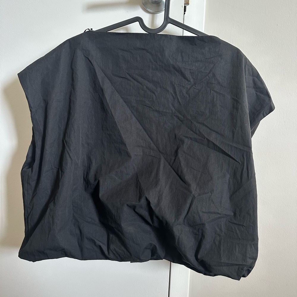 Zara Black Casual Boxy Shirt
